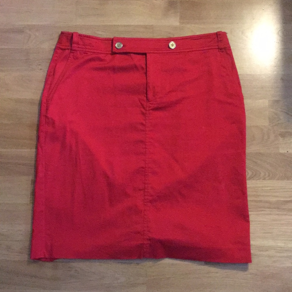 Ralph Lauren red skirt